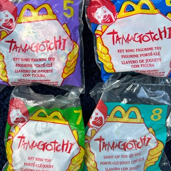 Tamagotchi McDonald’s Happy Meals Toy NEW OPENED 1998 set of 8 - Picture 4 of 6